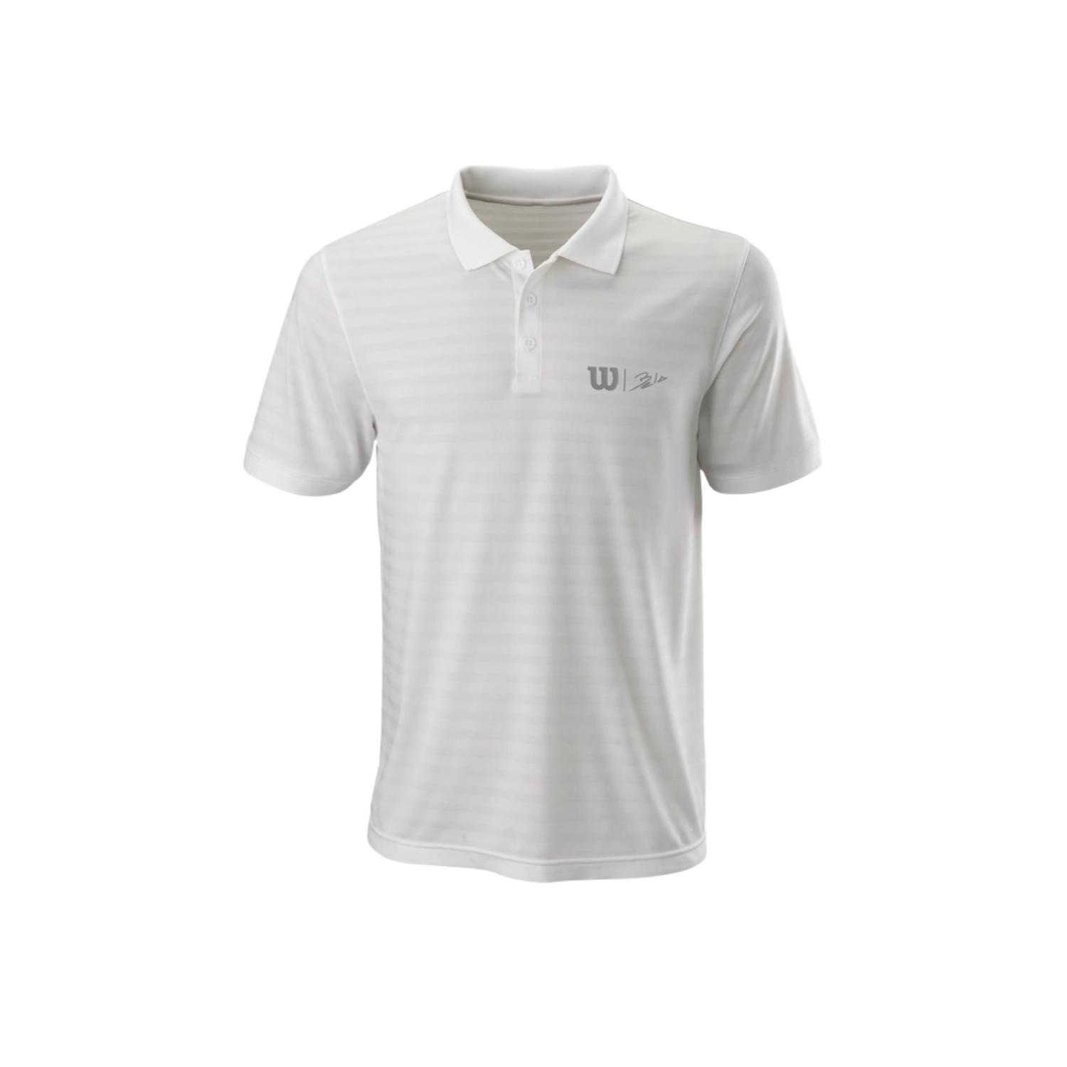 Wilson Bela Stripe Polo White herre